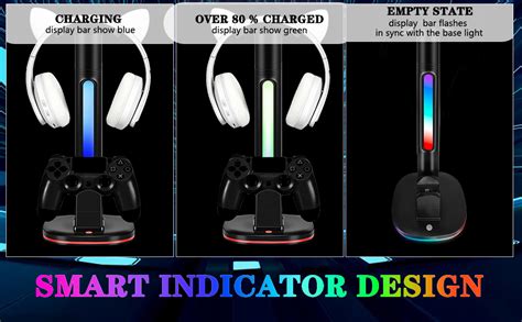 Ps4 Controller Charger With Rgb Headphone Stand Jdgpokoo Ps4 Controller Charger