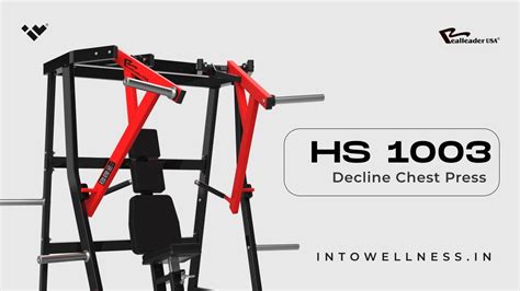 HS 1003 ISO Lateral Decline Chest Press By Into Wellness