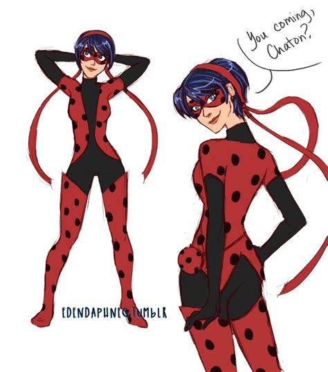 An Image Of A Ladybug Character With Her Hands On Her Head And One Hand On Her Hips