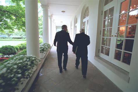 President Bush And Vice President Cheney Walk Through The White House Colonnade Nara And Dvids