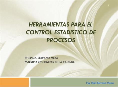 PDF Herramientas Para El Control Estadistico De Procesos DOKUMEN TIPS