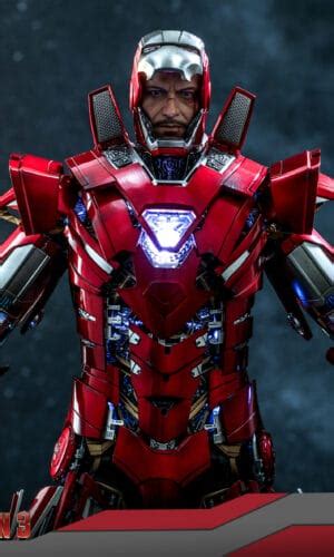 Hot Toys Iron Man Silver Centurion Armor Suit Up Version Th Scale Collectible Figure