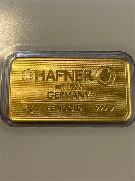 Grams Gold C Hafner Deutschland Goldbarren Im Blister