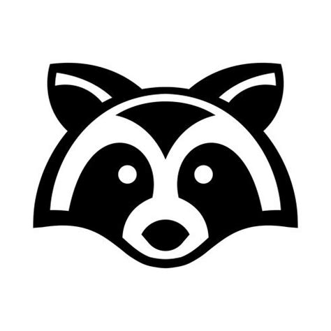 Raccoon Animal Face Vector 546696 Vector Art at Vecteezy