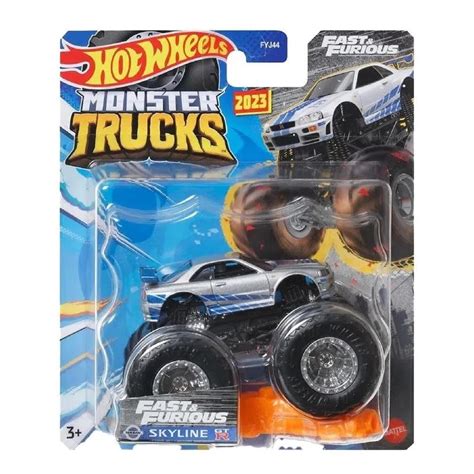 Hot Wheels Nissan Skyline R34 GT R Velozes E Furiosos Brian Monster Trucks Fast Furious Novo