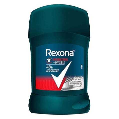 Antitranspirante Rexona Antibacterial Invisible En Barra Para