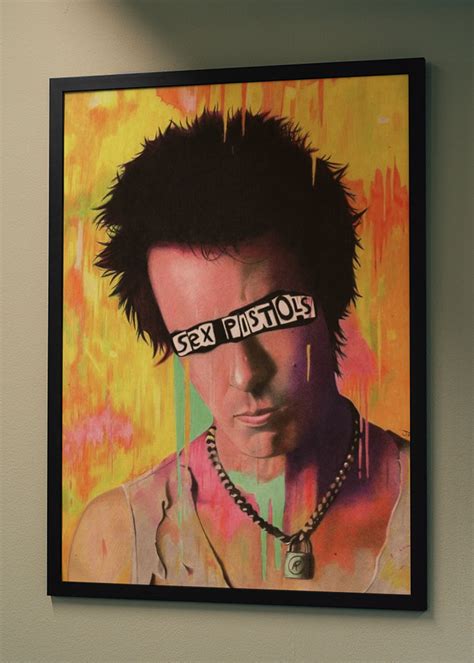 Sid Vicious Sex Pistols Poster Von Larry King Printler