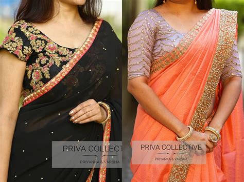 16 Awesome Ways To Wear Plain Sarees With Heavy Blouse Keep Me Stylish