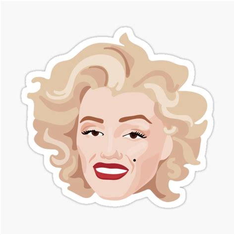 Marilyn Monroe Sticker By Mineeyes Redbubble