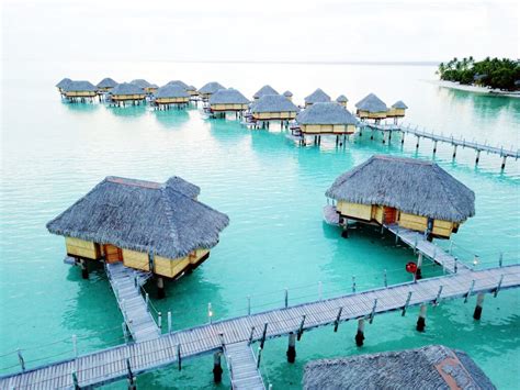 34 Drone Photos of Overwater Bungalows In Tahiti