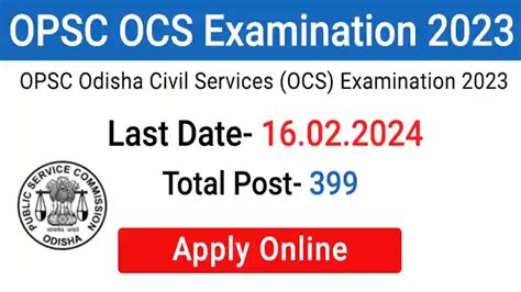 Opsc Ocs Recruitment 2024 Notification Salary