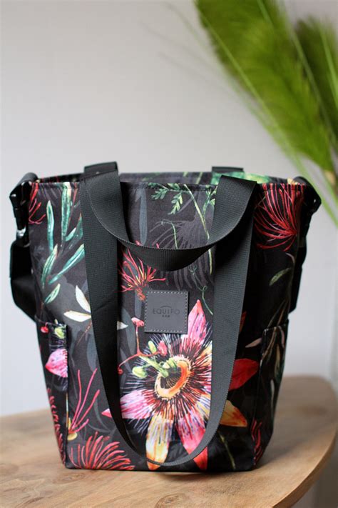 Torbo Plecak Mini Black Pasiflora Codura Wodoodporna Equipo Bag