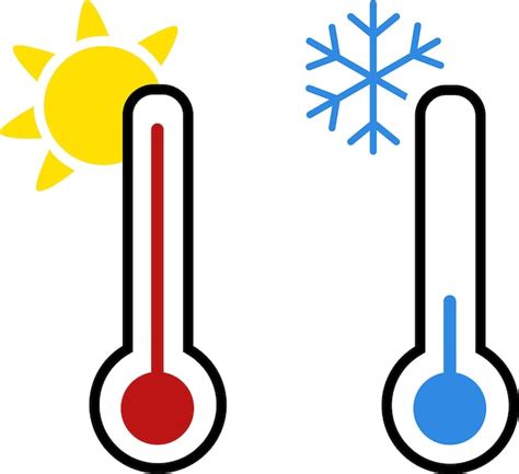 Premium Vector Vector Thermometers Hot And Cold