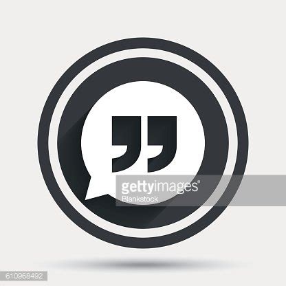 Quote Sign Icon Quotation Mark Symbol Stock Clipart Royalty Free