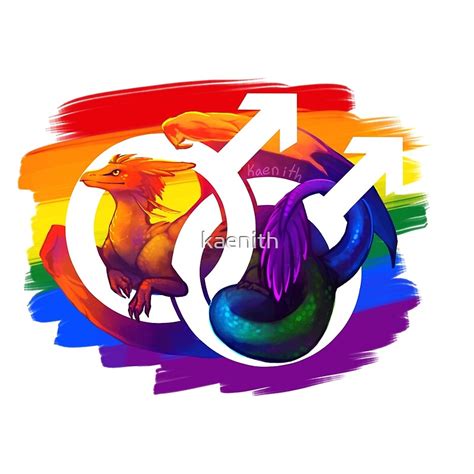 Gay Pride Dragon By Kaenith Redbubble