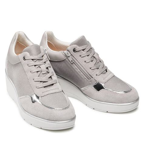 Zapatillas Geox D Ilde A D Raa C Lt Grey Zapatos Es