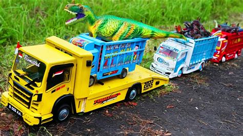 Truk Oleng Angkut Dinosaurus Dan Menemukan Trex Brontosaurus