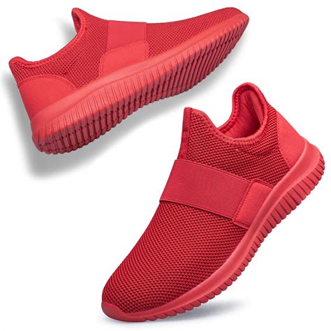 Womens Slip On Walking Shoes Non Slip Running Shoes Breathable Workout