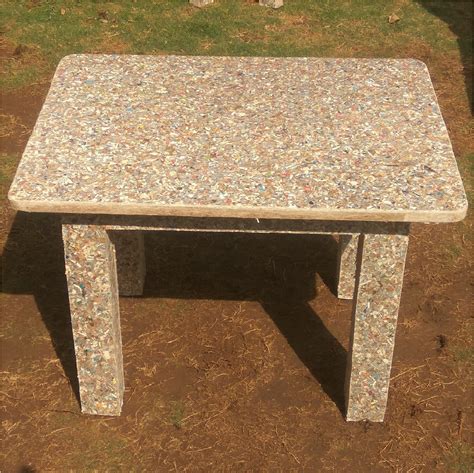 Waste Tetrapak Recycled Chipboard Furniture Center Table Recyclegreen