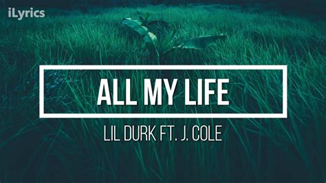 Lil Durk All My Life Ft J Cole Lyrics Youtube