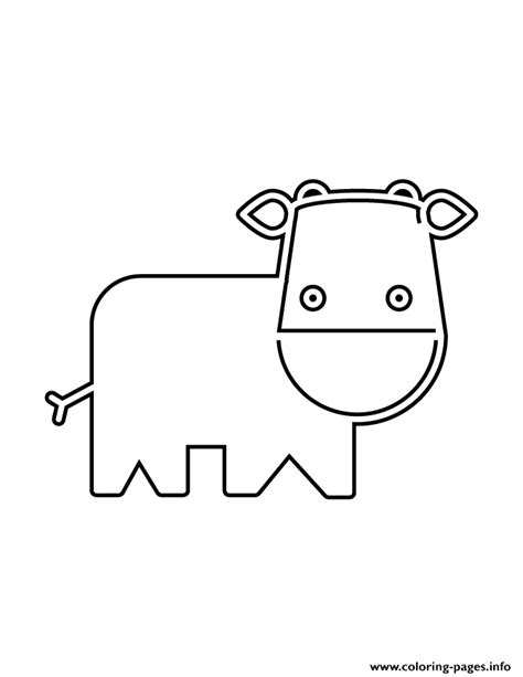 Simple Cow Stencil