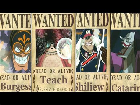 BLACKBEARD'S Crew Bounties Prediction - One Piece chapter 926+ - YouTube