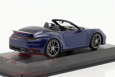 Minichamps Porsche Turbo S Convertible Bleu