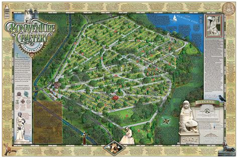 Bonaventure Cemetery Map