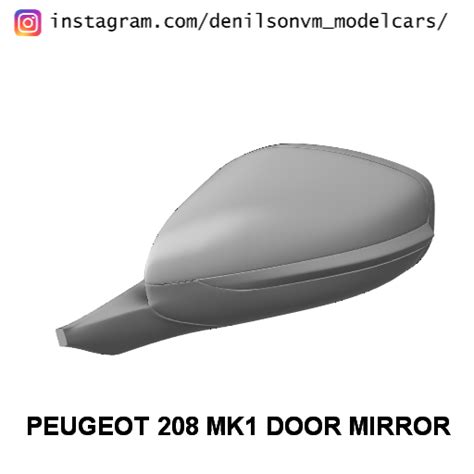 Archivo Stl Peugeot Mk Retrovisor Exterior Objeto Para