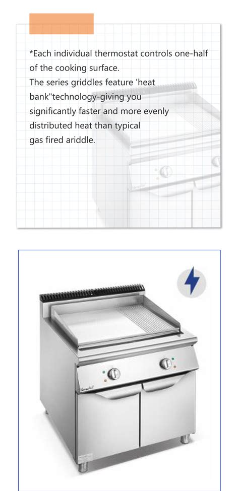 Commercial Electric Griddle with Cabinet