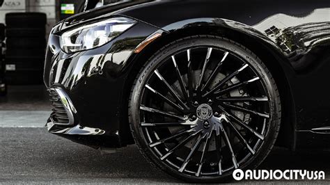 Mercedes Benz S Class On Lexani Wheels Wraith Gloss Black With