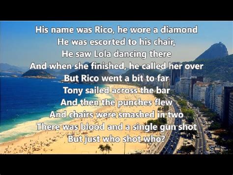 Copacabana - Barry Manilow - Lyrics Chords - Chordify