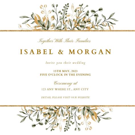 Free custom rustic wedding invitation templates | Canva