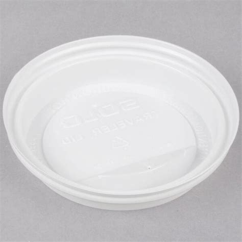Solo TLP316 0007 Traveler White Dome Hot Cup Lid With Sip Hole 1000 Case