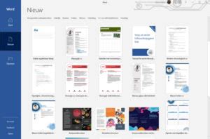 Tekstverwerking Sjablonen Word Sjabloon Opzoeken Informaticalessen