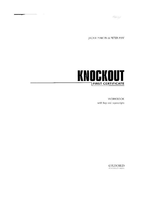 Pdf Oxford Fce Knockout First Certificate Workbookkey Dokumentips