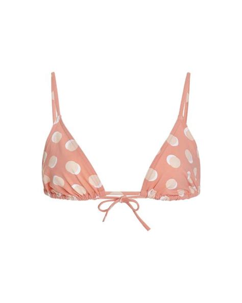 Eres Nocturne Lune Printed Bikini Top In Pink Lyst