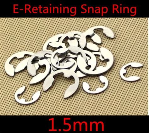 200pcs Lot 1 5mm Stainless Steel Opening Snap Ring E Clip Retaining