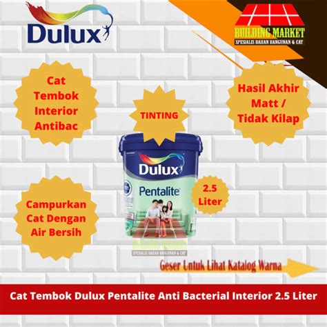 Jual CAT TEMBOK TINTING DULUX PENTALITE INTERIOR 2 5 LITER Kota