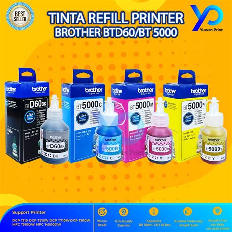 Jual Tinta Brother BTD60BK BT5000 For Printer DCP T310 T510W T710W