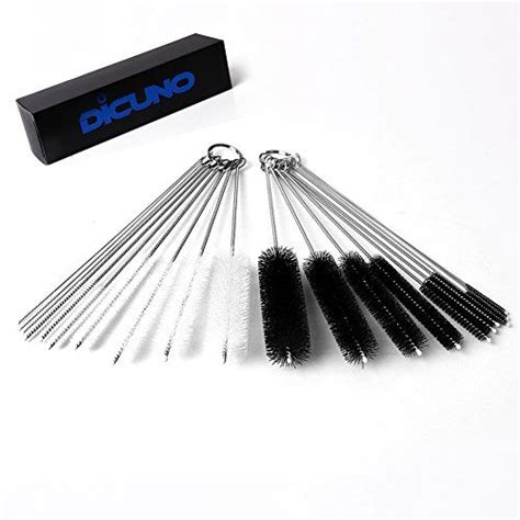 DiCUNO Straw Cleaning Brushes Set 8 Inch Nylon Tube Brushes Different