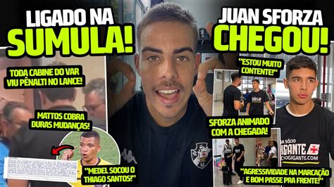 JUAN SFORZA CHEGOU AO RIO DE JANEIRO REFORÇO FECHOU ATÉ 2028 VASCO