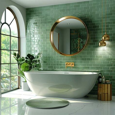 7+ Gorgeous Green Bathroom Tile Inspiration Tips • 333k+ Inspiring ...