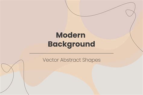Fashion Stylish Templates With Organic Abstract Shapes And Line In Nude Pastel Colors Neutral