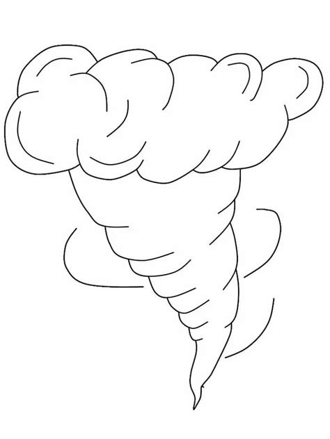 El Tornado Para Colorear Imprimir E Dibujar ColoringOnly