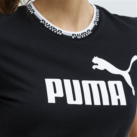 PUMA T SHIRT AMPLIFIED GRAPHIC 585902 01 Czarny Damskie Koszulki