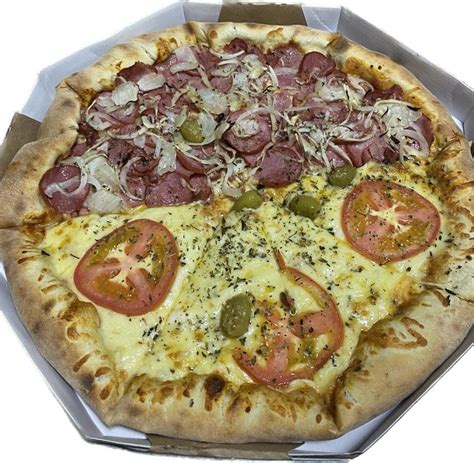 Pizzaria Aroma Italiano Pizza M Dia Fatias Sabores Tradicionais