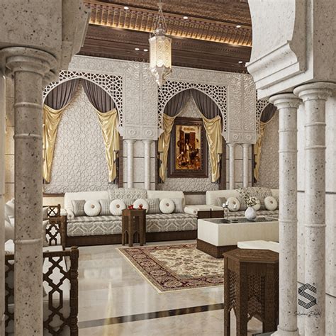 Islamic interior design on Behance