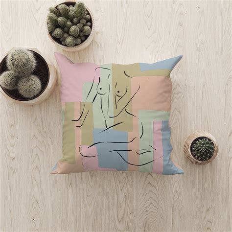 Erotic Naked Woman Pillow Cover Nuded Girl Photo Hot Pillow Etsy