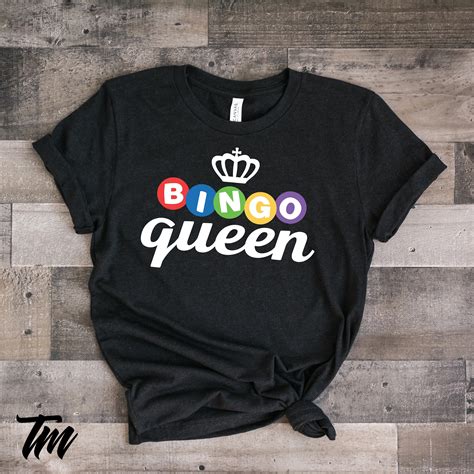 Bingo Queen Women S T Shirt Bingo Shirt Bingo Gift Etsy